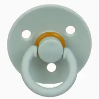 Набор классических пустышек, 2 шт., латекс, зелёный/серый, в контейнере, от 3 мес., M&B