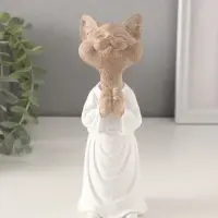 Фигурка полистоун &laquo;Кот-мастер карате&raquo;, 6.5&times;6.5&times;18.5 см