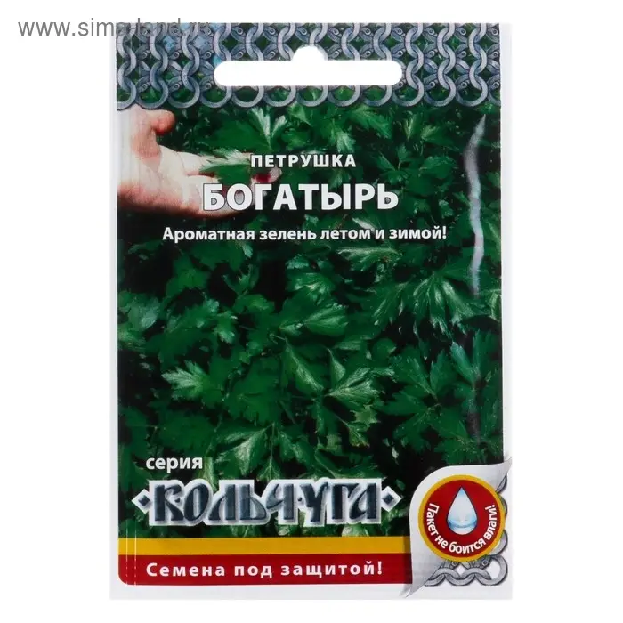 Семена Петрушка листовая Семена Петрушка листовая "Богатырь" серия Кольчуга, 2 г