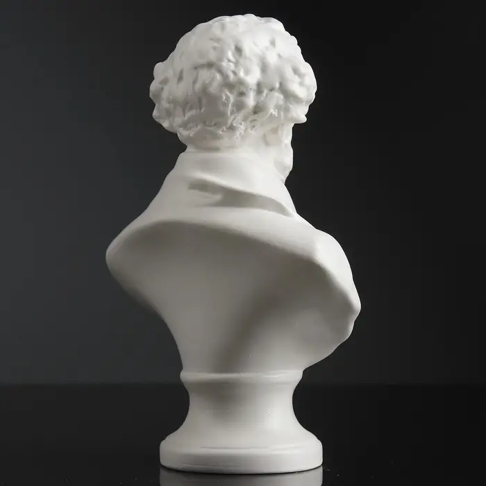 Бюст &laquo;Пушкин&raquo;, фигурка гипс, большой белый, 15&times;21&times;9 см