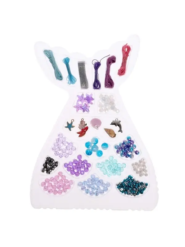 Набор для творчества &laquo;Создай украшение: Русалочка&raquo;, 12 видов бусин, 5 шармов