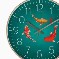 УЦЕНКА Часы настенные интерьерные &laquo;Рыбки&raquo;, плавный ход, d=30 см