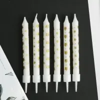 Свечи для торта Birthday Candle, 6 шт., 9&times;0.8 см