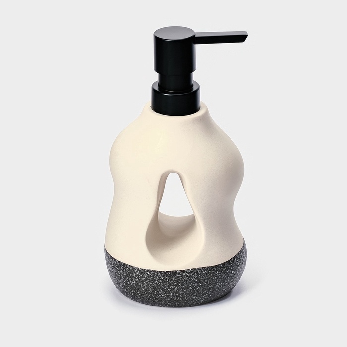 Набор для ванной Набор для ванной "Изгиб" 3 предмета (дозатор для мыла, стакан, мыльница)