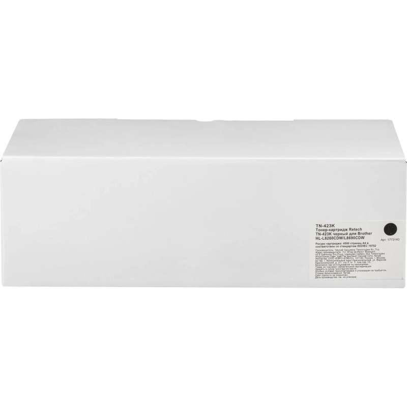 Тонер-картридж Retech TN-423K чер. для Brother HL-L8260CDW/L8690CDW