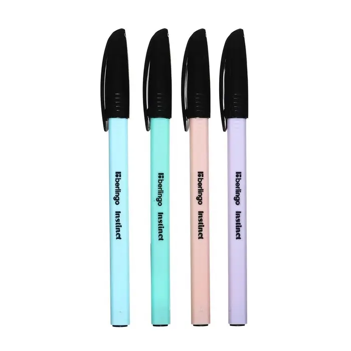 Ручка шариковая Berlingo Instinct, 0.7 мм, синяя, корпус МИКС