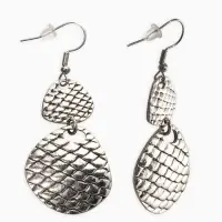 Серьги метал &laquo;Аутентичность. Змея&raquo;, цвет чернёное серебро