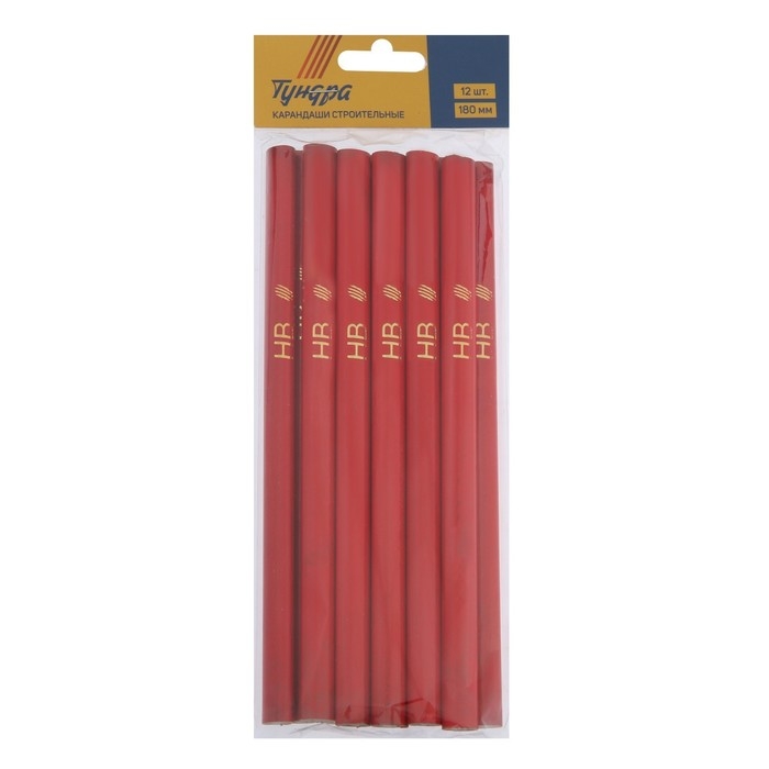 Карандаши строительные ТУНДРА, 180 мм, 12 шт. Карандаши строительные ТУНДРА, 180 мм, 12 шт.