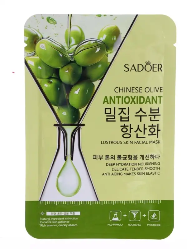 Успокаивающая маска для лица Sadoer "Олива", 25 мл