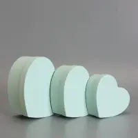 Набор коробок 3 в 1 сердца 22 х 20 х 9;  18.5 х 17 х 7.5; 16 х 14 х 6 см