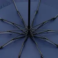 Зонт обратного сложения twoGether с двойным куполом, темно-синий