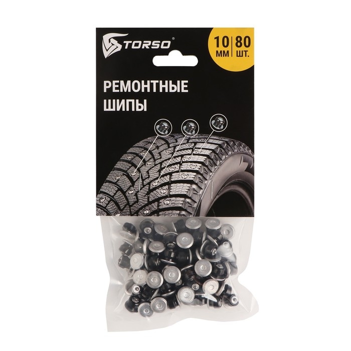 Ремонтные шипы TORSO, 12-10-2ТРА, 10 мм, 80 шт Ремонтные шипы TORSO, 12-10-2ТРА, 10 мм, 80 шт