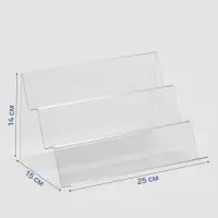 Подставка горка 3 ступеньки, наклонная, 25&times;15&times;14 см, оргстекло 2 мм
