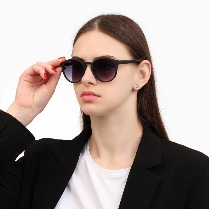 Очки солнцезащитные  Очки солнцезащитные "OneSun", uv 400, 13 х 13.5 х 5 см, линза 5 х 4.5 см, дымчатые