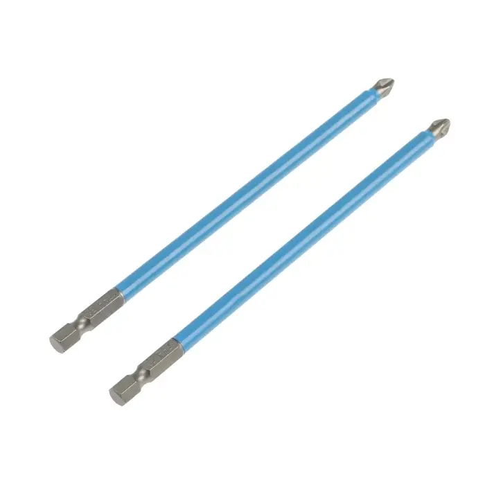 Биты ТУНДРА, намагниченные, сталь CrV, PH2&times;150 мм, 2 шт.