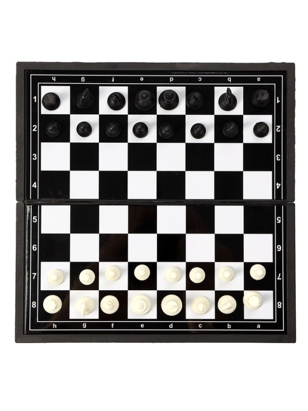 Шахматы магнитные 20 х 20 см, король h-3.3 см, d-1.5 см, доска и фигуры пластик Шахматы магнитные 20 х 20 см, король h-3.3 см, d-1.5 см, доска и фигуры пластик