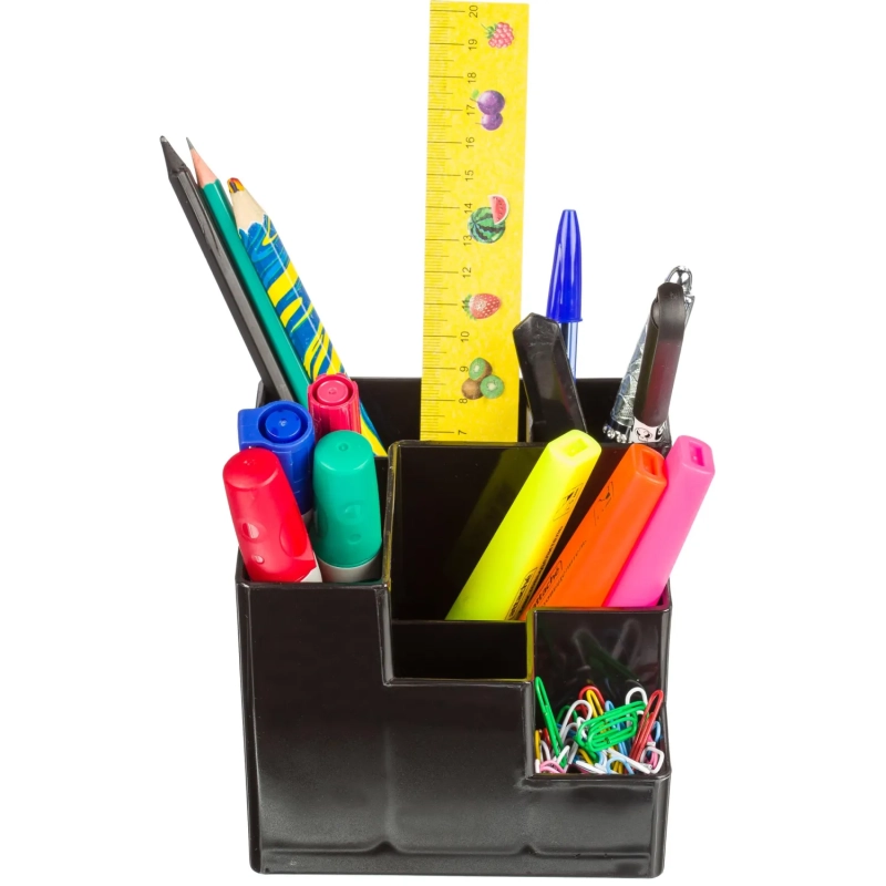 Подставка-органайзер д/канц.мелочей Attache Line 6отд черн 120х120х100мм юк