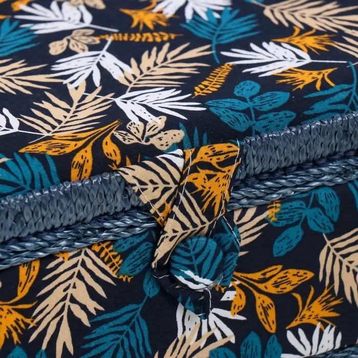 Шкатулка для рукоделия и шитья &laquo;Лесные веточки на синем&raquo;, хранение ниток, иголок, мелочи, 24&times;16&times;11 см