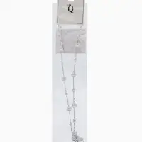 Кулон трансформер &laquo;Россыпь жемчуга&raquo;, бусины №6.8, L=50 см, белый в серебре