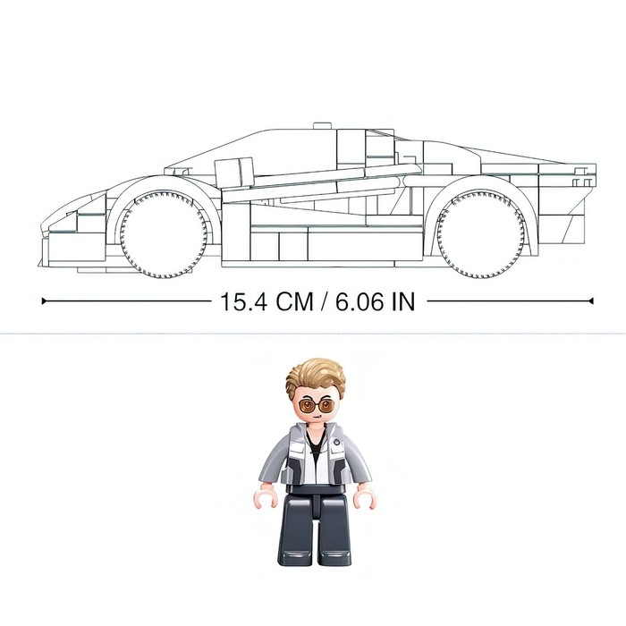 Конструктор гоночная машина Sluban Модельки, 264 детали, 6+ Конструктор гоночная машина Sluban Модельки, 264 детали, 6+