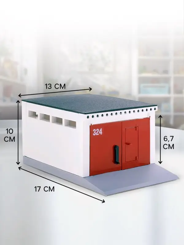Гараж детский с распашными воротами, для машинок