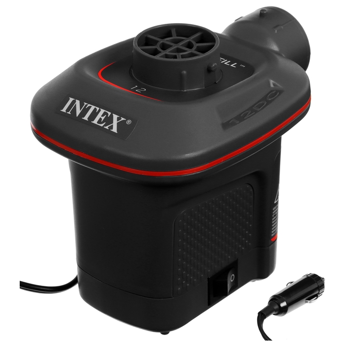 Насос электрический, 3 насадки, 110-120V, автомобильный, 66636 INTEX Насос электрический, 3 насадки, 110-120V, автомобильный, 66636 INTEX