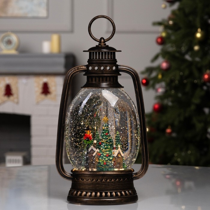 Фигура светодиодная «Ночные огни», 27.9х15.7х7.6 см, музыка, батарейки ААх3 (не в комплекте), USB, свечение тёплое белое Фигура светодиодная «Ночные огни», 27.9х15.7х7.6 см, музыка, батарейки ААх3 (не в комплекте), USB, свечение тёплое белое