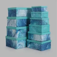 Коробки подарочные, 10 в 1, 37.5&times;29&times;17 - 19&times;13&times;7.5 см