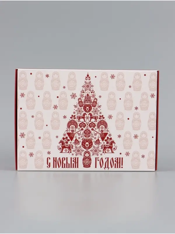 Коробка подарочная складная &laquo;Зимний лес&raquo;, 21&times;15&times;5 см