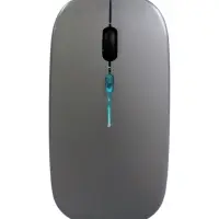 Мышь MB-2.4 беспроводная, оптическая, подсветка, 800-1600 dpi, USB, Bluetooth, серая