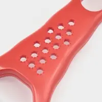 Овощечистка двухсторонняя Libra Plast &laquo;Скраб&raquo;, 18 см, красная