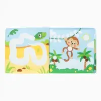 Книжка - игрушка для ванны Крошка Я &laquo;Рисуем пальчиками: зоопарк&raquo;, водная раскраска