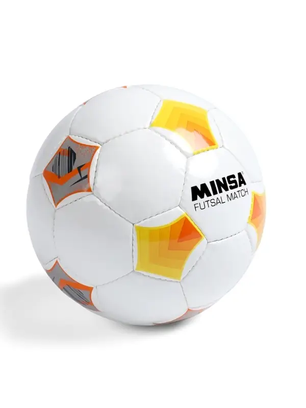 Футбольный мяч MINSA Futsal Match, машинная сшивка, 32 панели, р. 4, PU