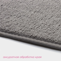 Коврик для дома Доляна «Софт», 50×80 см, цвет серый