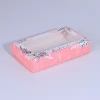 Кондитерская упаковка, коробка с ламинацией «Расцветай», 20 х 12 х 4 см