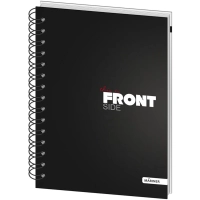 Бизнес-тетрадь All Right А5,120л, 148х205, 1 разд, FRONT, черная, 0015