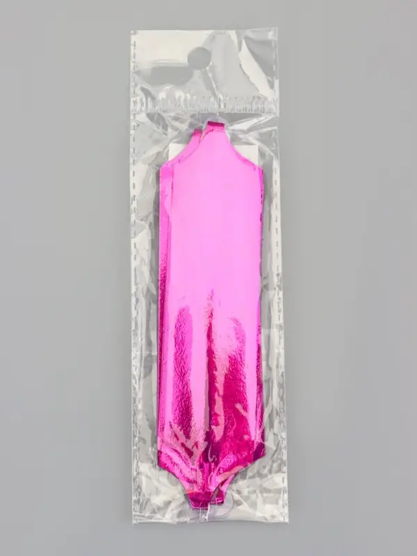 Подарочный бант - шар №3 голография, розовый, для упаковки подарков