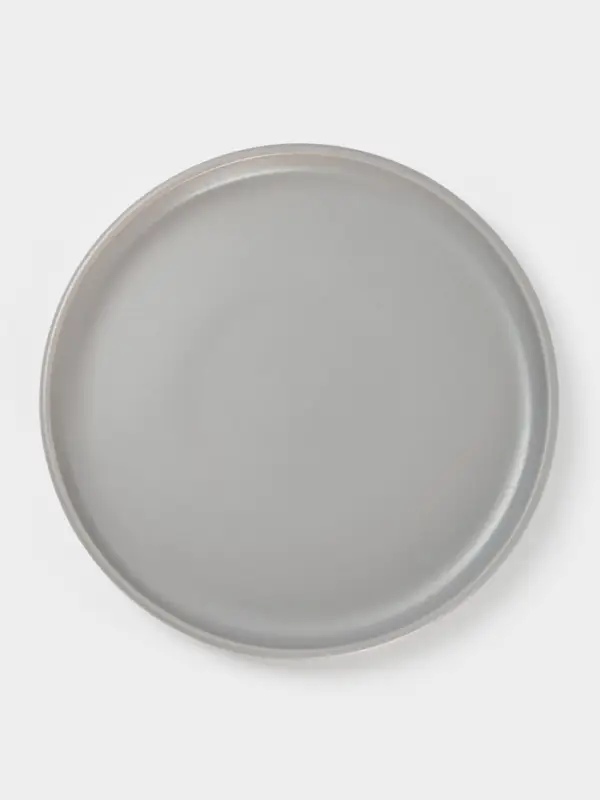 Тарелка Доляна 20х2 см "Гранит" серый