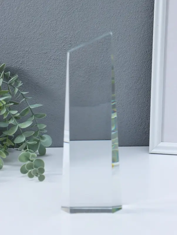 Стела наградная стекло "Обелиск" 3,5х8,5х24,3 см