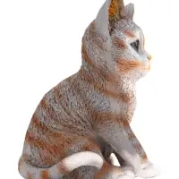 Садовая фигура из полистоуна &laquo;Полосатый Котёнок&raquo;, 20&times;14&times;12 см