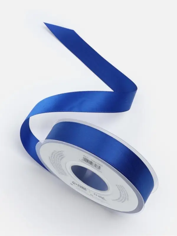 Лента атласная TEIRA, двухсторонняя, 20 мм, 25&plusmn;1 м, синяя №0329