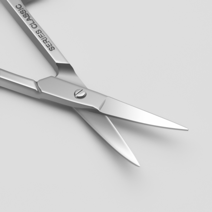 Ножницы маникюрные, загнутые, 9 см, на блистере, цвет серебристый, B-113-S-SH Ножницы маникюрные, загнутые, 9 см, на блистере, цвет серебристый, B-113-S-SH