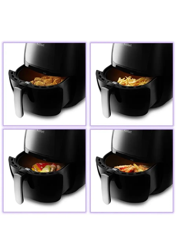 Аэрогриль электрический с поддоном КТ-2220 - 6 л - 1800 Вт