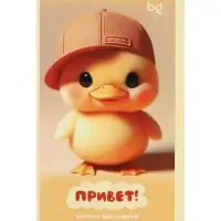 Блокнот А6 BG &laquo;Милые пушистики&raquo;, 32 листа в клетку, на скрепке, МИКС