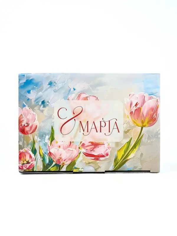 Подарочная коробка, упаковка, &laquo;С 8 марта&raquo;, 22&times;15&times;10 см