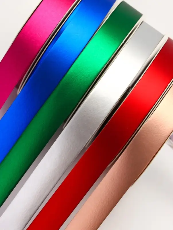 Лента упаковочная матовая, цвета МИКС, 1.2 см &times; 5 м&plusmn;5%