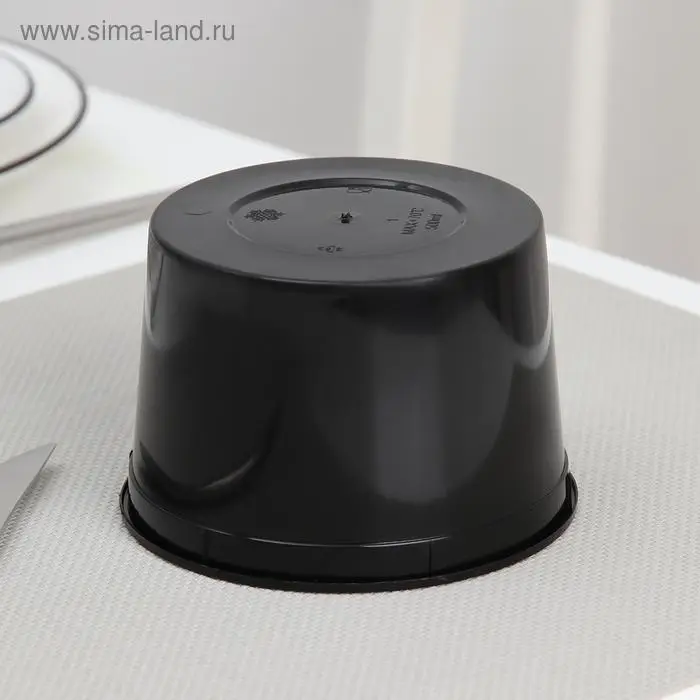 Контейнер пластиковый одноразовый «Супница», 500 мл, 11,2 см, чёрный Контейнер пластиковый одноразовый «Супница», 500 мл, 11,2 см, чёрный