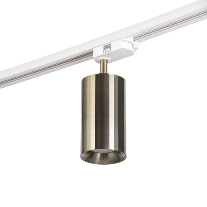Светильник трековый BayerLux Simple &laquo;Алисер&raquo; GU10, 220 В, 7.5&times;7.5&times;20 см, бронза