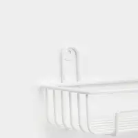 Полка для ванной 29*12,5*10 см, цвет белый