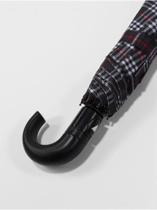 Зонт полуавтоматический &laquo;Крупная клетка&raquo;, 3 сложения, 8 спиц, R=48/55 см, d=96 см, МИКС